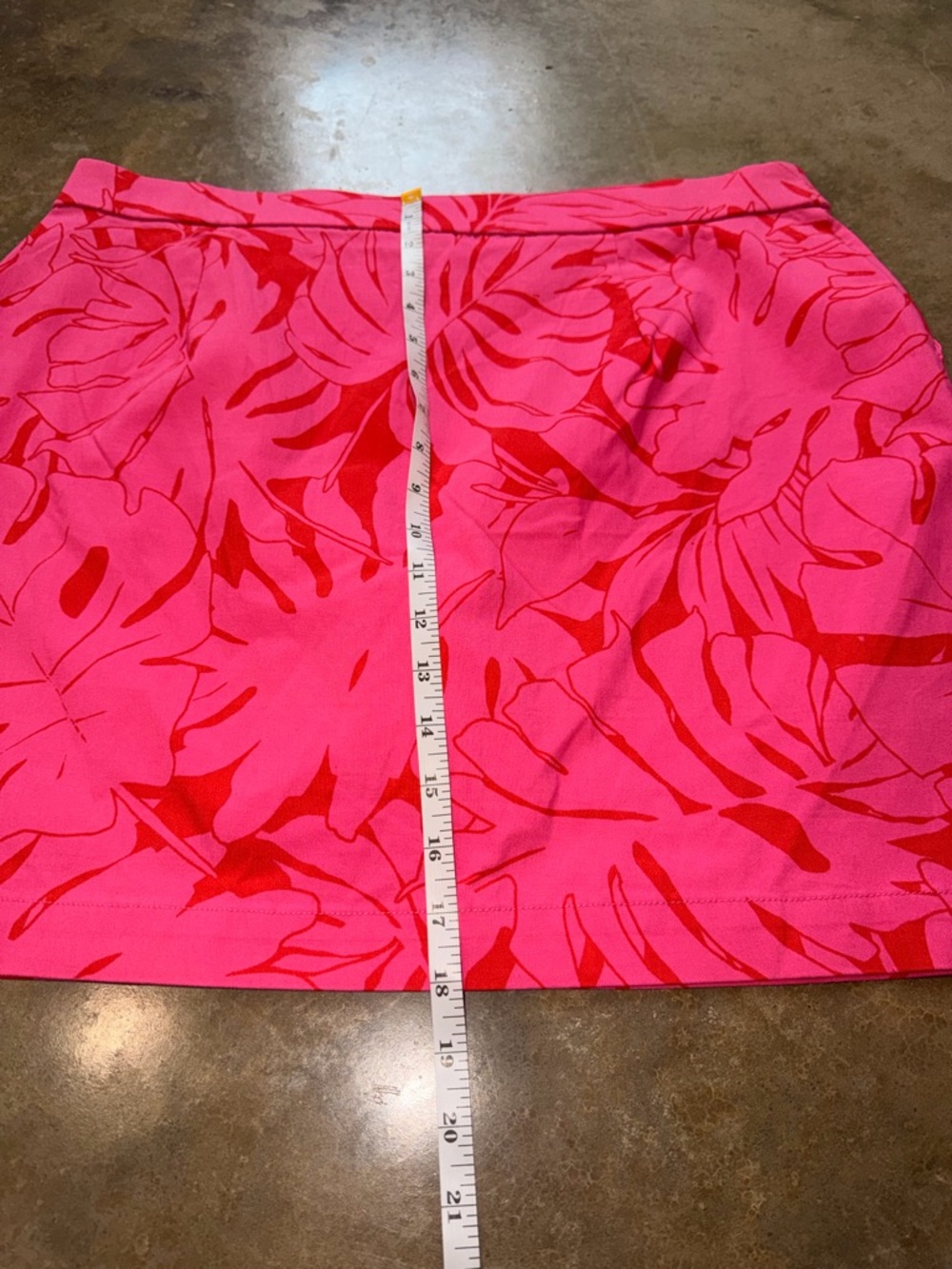 NWT - Rafaella Hot Pink with Red Tropical Skort - Size XL - Picture 6 of 10